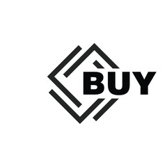 BUY letter logo design on white background. BUY logo. BUY creative initials letter Monogram logo icon concept. BUY letter design