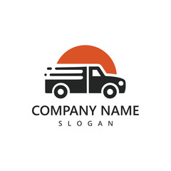 Truck Logo, Expedition and logistic icon design vectort