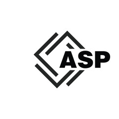ASP letter logo design on white background. ASP logo. ASP creative initials letter Monogram logo icon concept. ASP letter design