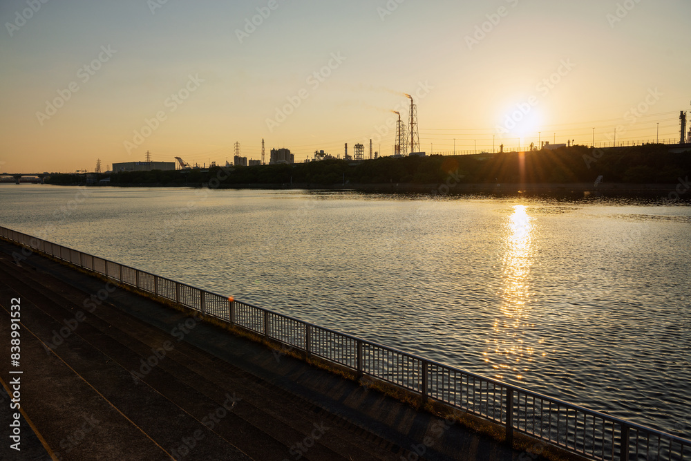 Poster 浜寺公園の夕景