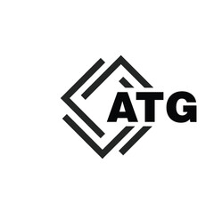 ATG letter logo design on white background. ATG logo. ATG creative initials letter Monogram logo icon concept. ATG letter design