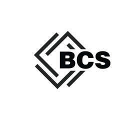 BCS letter logo design on white background. BCS logo. BCS creative initials letter Monogram logo icon concept. BCS letter design