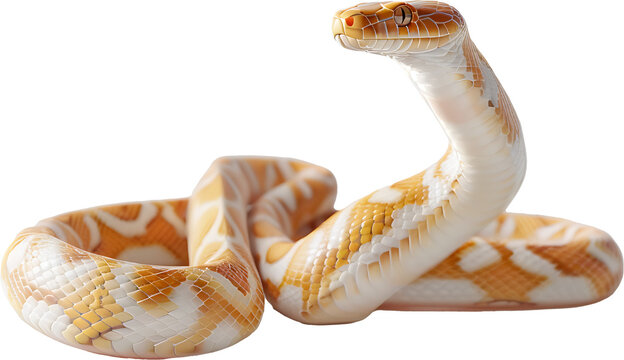 A snake isolated on a transparent background PNG