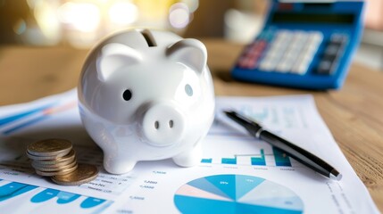 The piggy bank savings