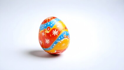 Easter egg isolated on white background 