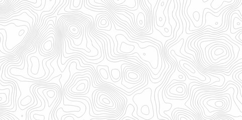 Abstract seamless pattern with lines Vector geography landscape Topo contour map on white background, Topographic contour lines.