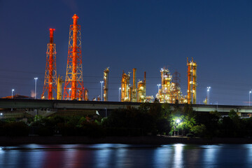 浜寺水路の夜景