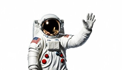 Astronaut isolated on white background 