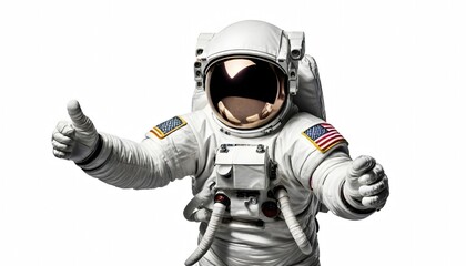 Astronaut isolated on white background 