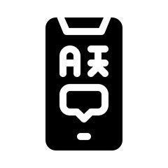 language glyph icon