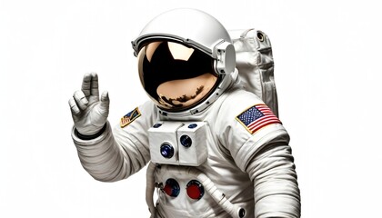 Astronaut isolated on white background 