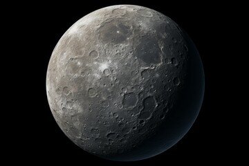 High-resolution image capturing the full moon's intricate surface with visible craters