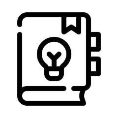 light bulb line icon