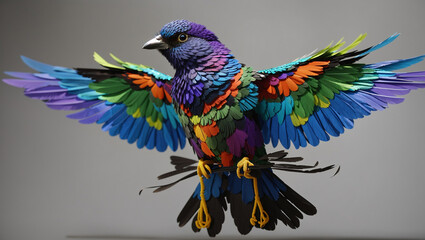 Fototapeta premium blue and yellow macaw