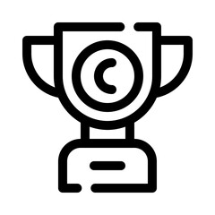 trophy line icon