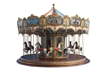 Carousel isolated on transparent background
