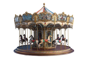 Carousel isolated on transparent background