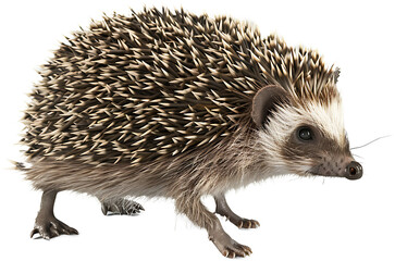 Obraz premium A hedgehog isolated on a transparent background PNG