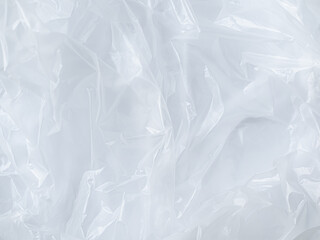White Plastic wrinkle Bag Film Glossy Cumpled Overlay Package Background Rough Wrap Material Pack...