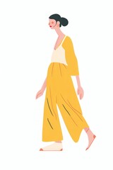 Woman is a signer cartoon person clothing.