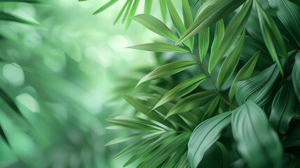 The lush green leaves