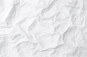 Fototapeta premium white crumpled paper texture background, white color
