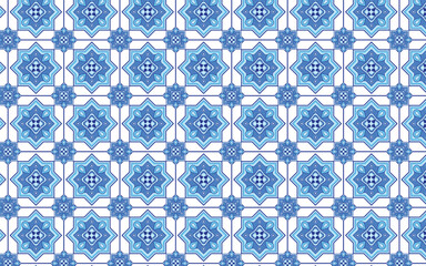 Decorative flower blue color patterns for floor tiles, wall tiles 006