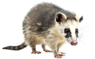 A opossum isolated on a transparent background PNG