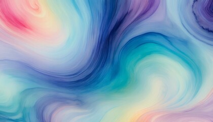 Fototapeta premium A soft and dreamy abstract background with swirling pastel colors of blue, pink, and purple, creating a serene and ethereal atmosphere. Perfect for digital art, backgrounds, and design projects