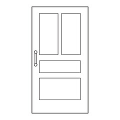 door outline vector illustration