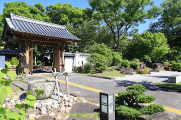 A Japanese castle in Ikeda City in Osaka Prefecture : a scene of the site of Ikeda-jyo Castle