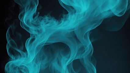 Fototapeta premium Smoky Cyan Background