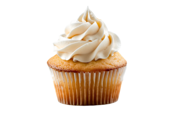 cup cake isolated on transparent background