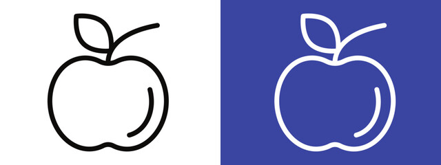 Apple icon logo set vector