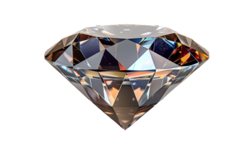Diamond isolated on transparent background