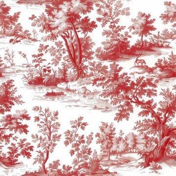 A seamless pattern in red and white