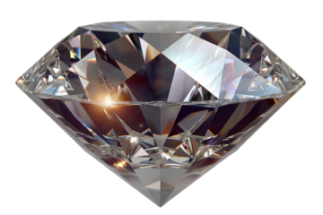 Diamond isolated on transparent background