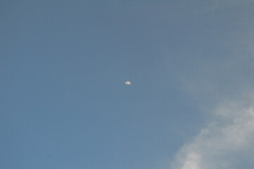 moon in the sky summer season landscape