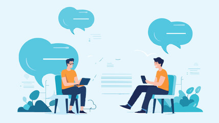 Social feedback, opinion or business advice, employee discussion, debate or customer comment, social media positive and negative feedback, people giving opinion with thumb up, vector illustration