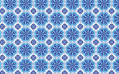 Decorative flower blue color patterns for floor tiles, wall tiles 004 png