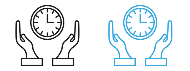 Save time icon mark in filled style