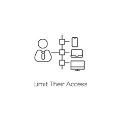 Restricted Access Icon or limit access icon