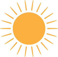 Sun Illustration, Summer Season Weather