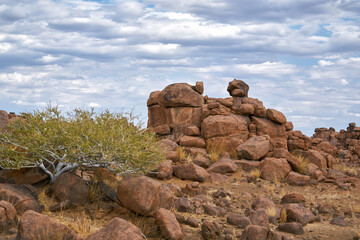 Giant’s Playground rock formations in Namibia