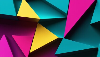 A vibrant abstract background featuring colorful geometric shapes and patterns. The dynamic design and bright colors create a visually striking and modern aesthetic, perfect for contemporary themes