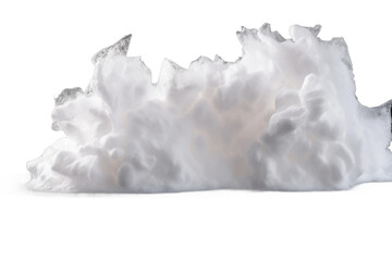Ethereal Cascade of Softness on a White or Clear Surface PNG Transparent Background..