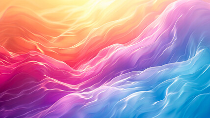 Fototapeta premium A vibrant rainbow background with soft gradients blending seamlessly between the colors