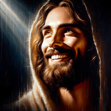 Jesus smile portrait