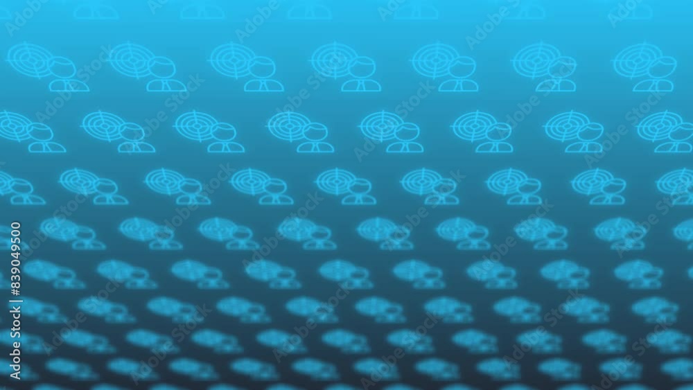 Wall mural pattern animation background loop, footage abstract element for motion graphic, on background seamle