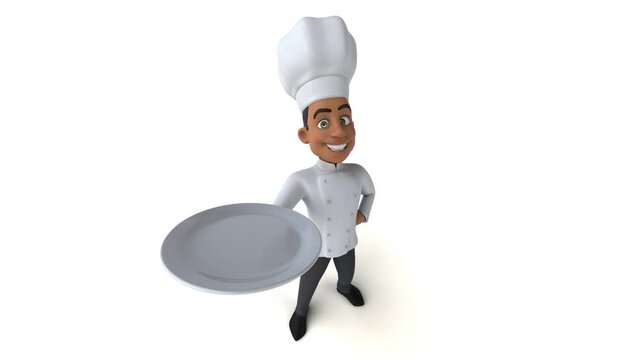 Fun 3D cartoon chef
